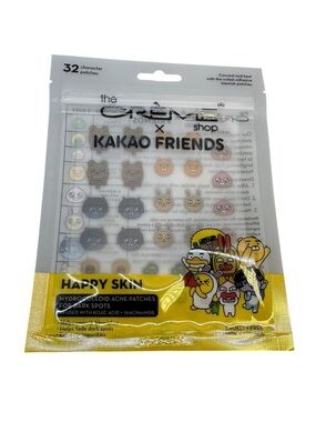 The Crème X Kakao Friends Happy Skin Hyddrocolloid Acne Patches NEW 32 ct.